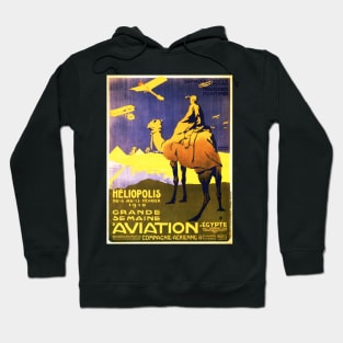 HELIOPOLIS EGYPT Great Aviation Air Plane Exhibition Vintage Travel Hoodie